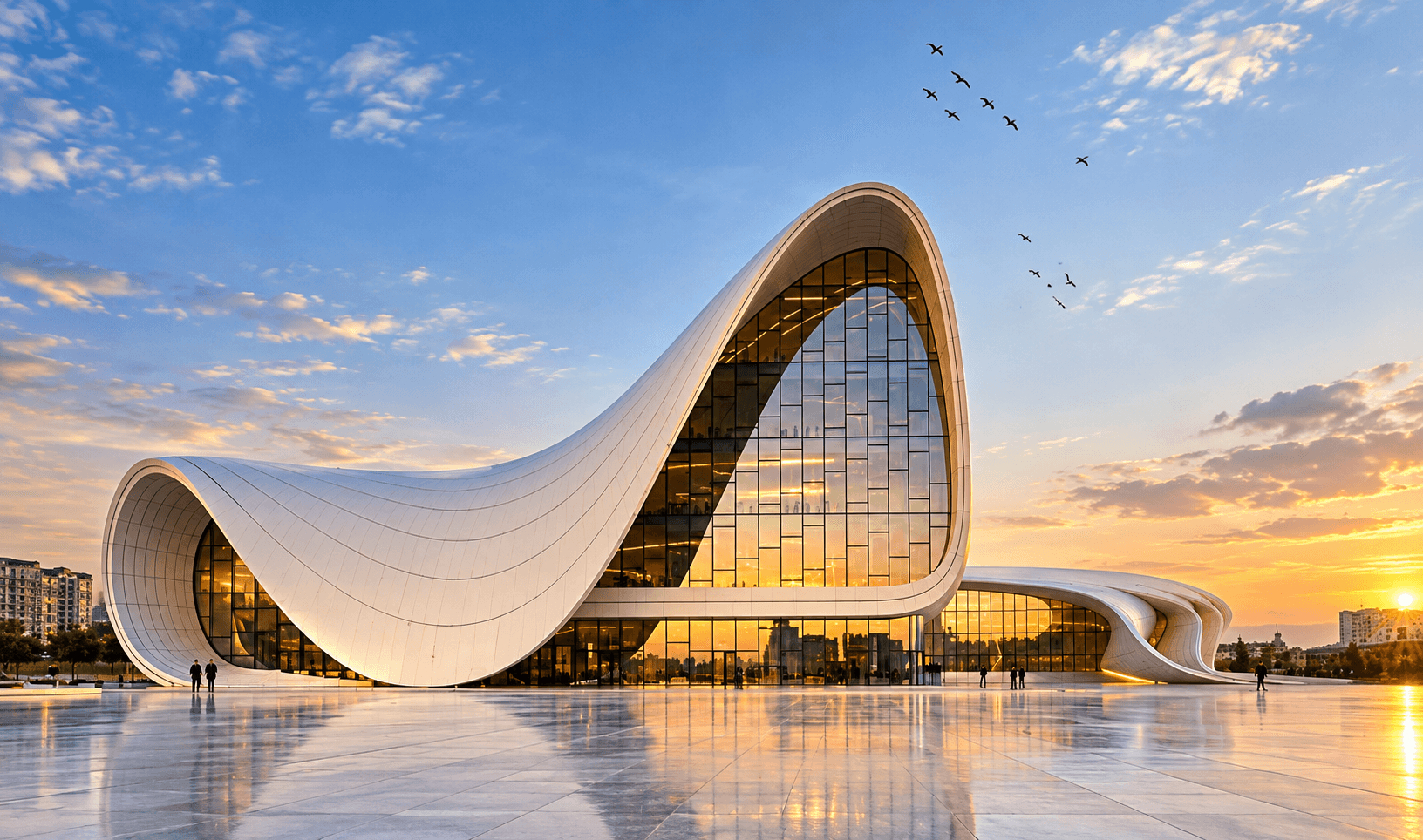 Modern architectural building